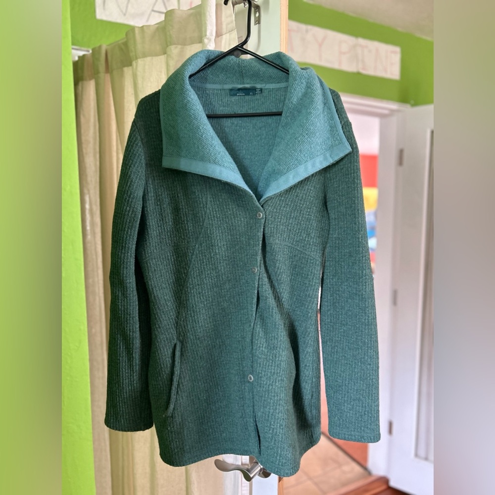 Mid length prana wool jacket